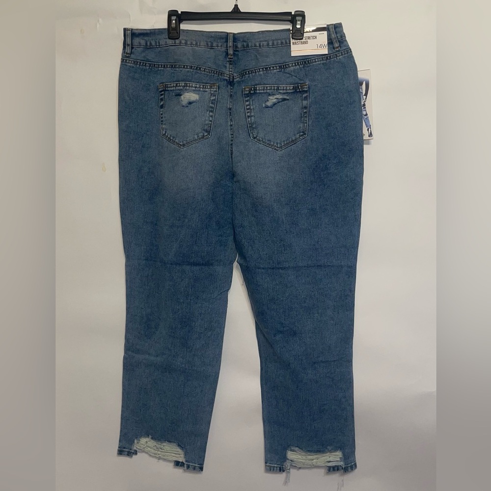 Distressed Blue Jeans - Picture 2 of 2